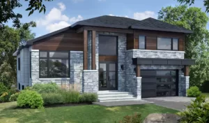 Plan de cottage avec garage