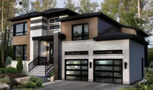 Plan de cottage avec garage