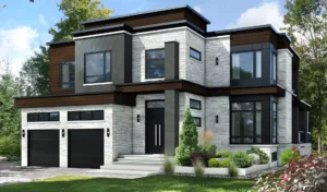 Plan de cottage avec garage