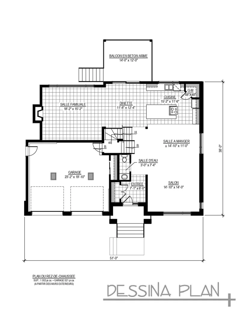Plan de maison cottage