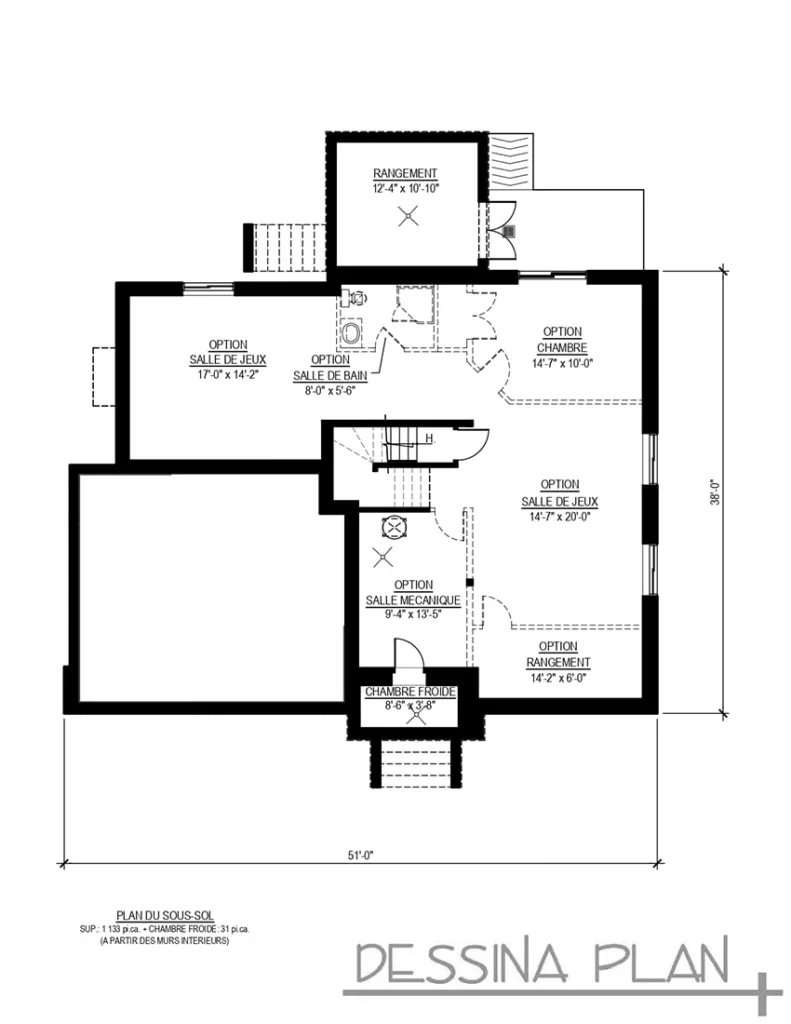 Plan de maison cottage