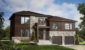 Plan de maison cottage avec garage double