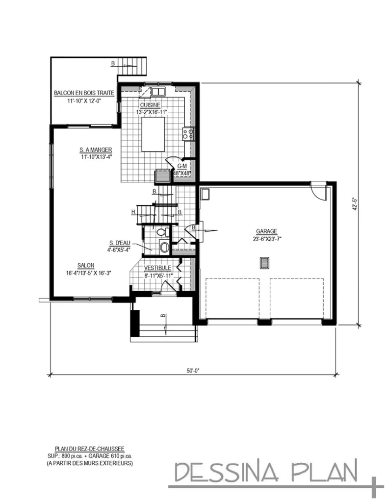 Plan de maison cottage