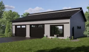 Plan de garage détaché résidentiel ou commercial