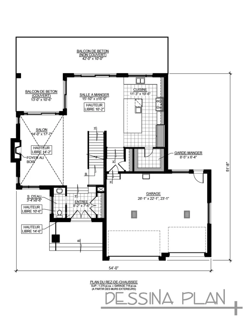 Plan de maison cottage