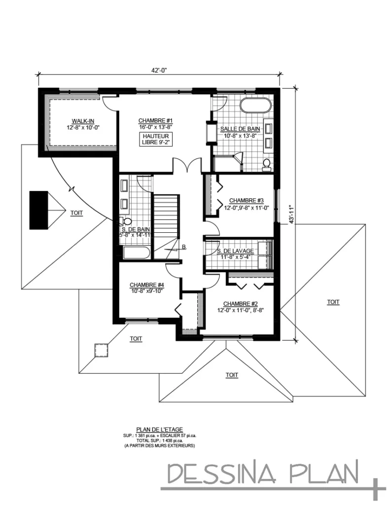 Plan de maison cottage