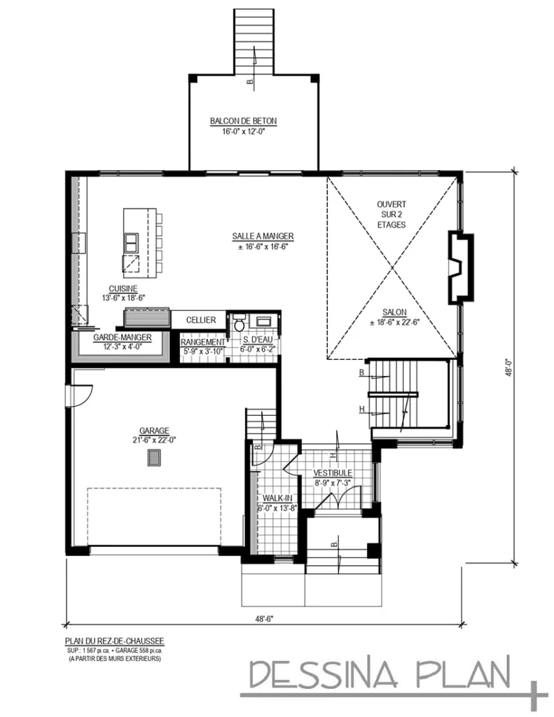 Plan de maison prestige