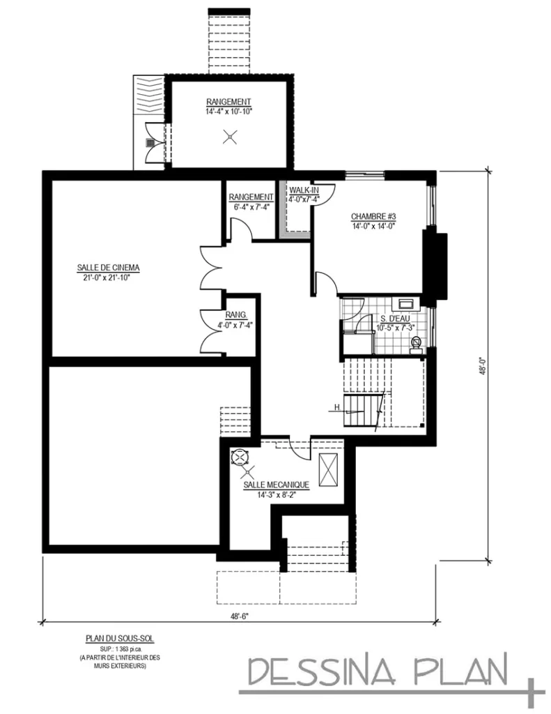 Plan de maison prestige