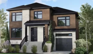 Plan de cottage 3 chambres avec garage