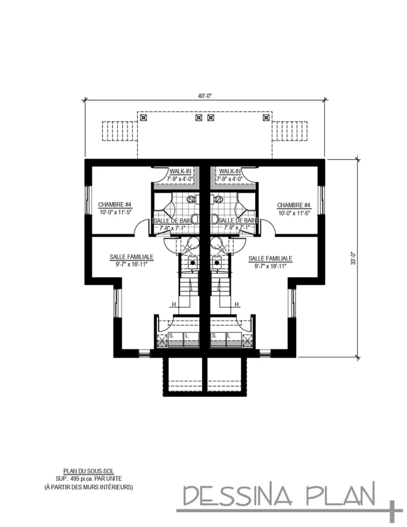 Plan de duplex