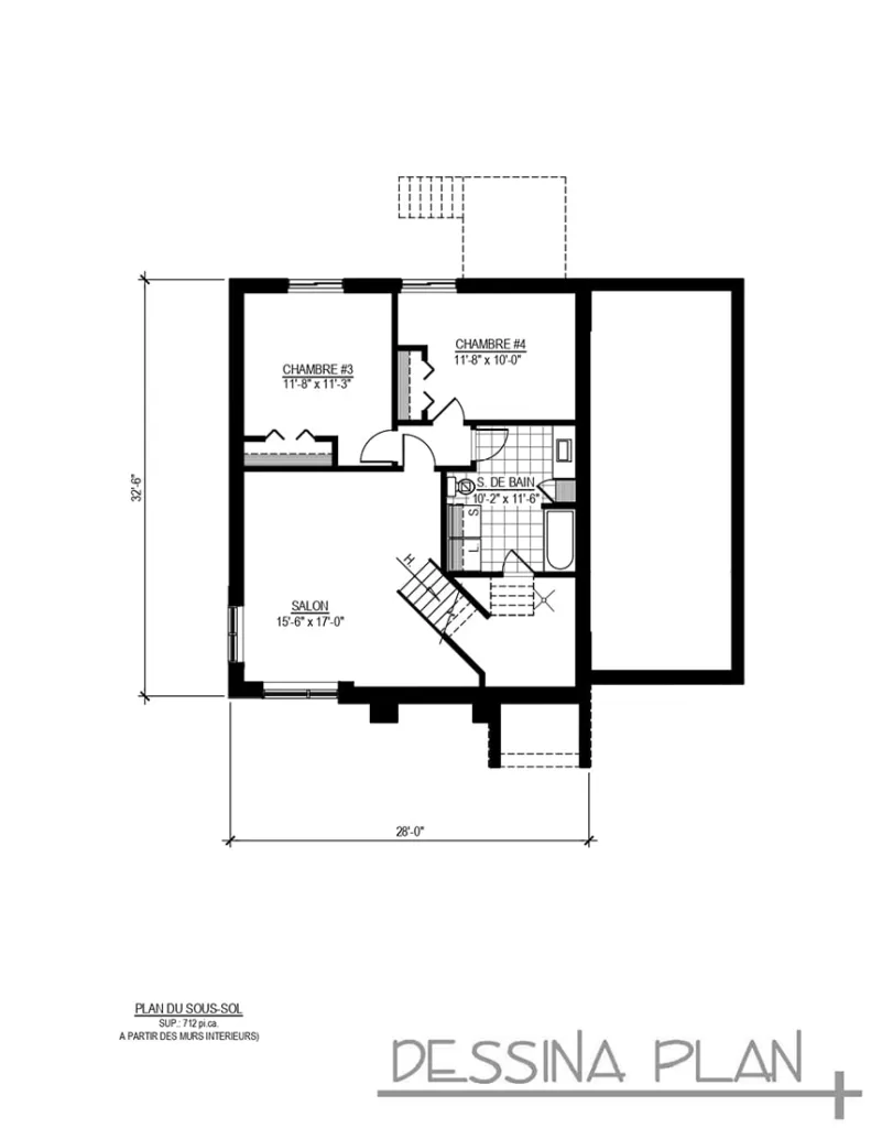 Plan de bungalow