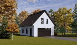 Plan de garage détaché avec étage