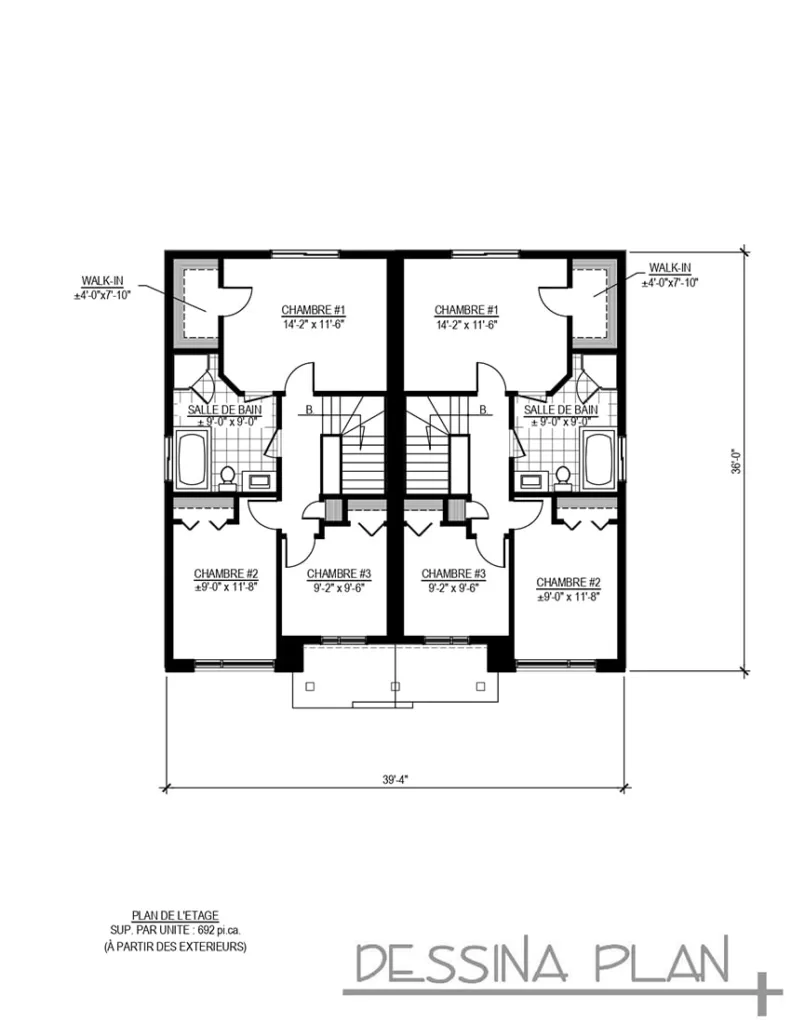 Plan du duplex