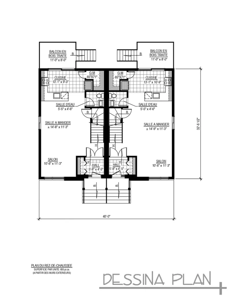 Plan du rez-de-chaussée