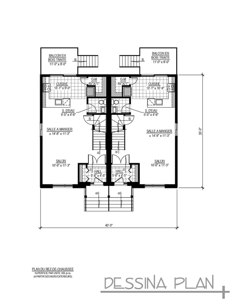 Plan du rez-de-chaussée