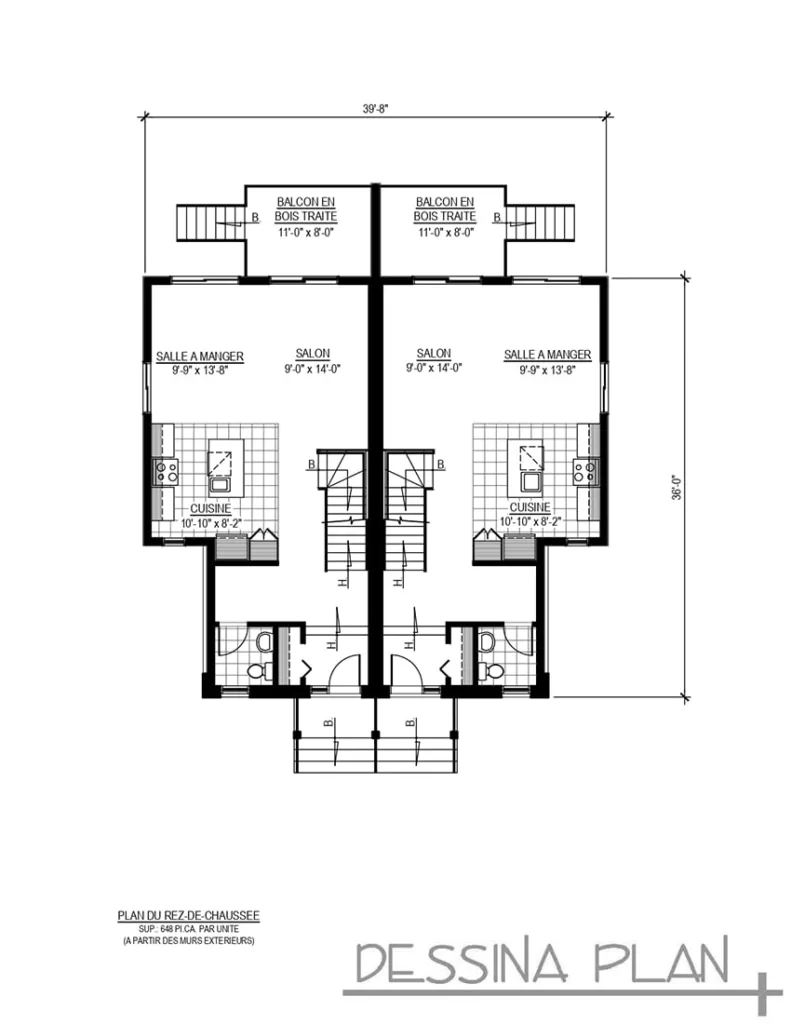 Plan de duplex