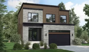 Plan de maison avec garage