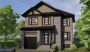 Plan de cottage 4 chambres avec garage