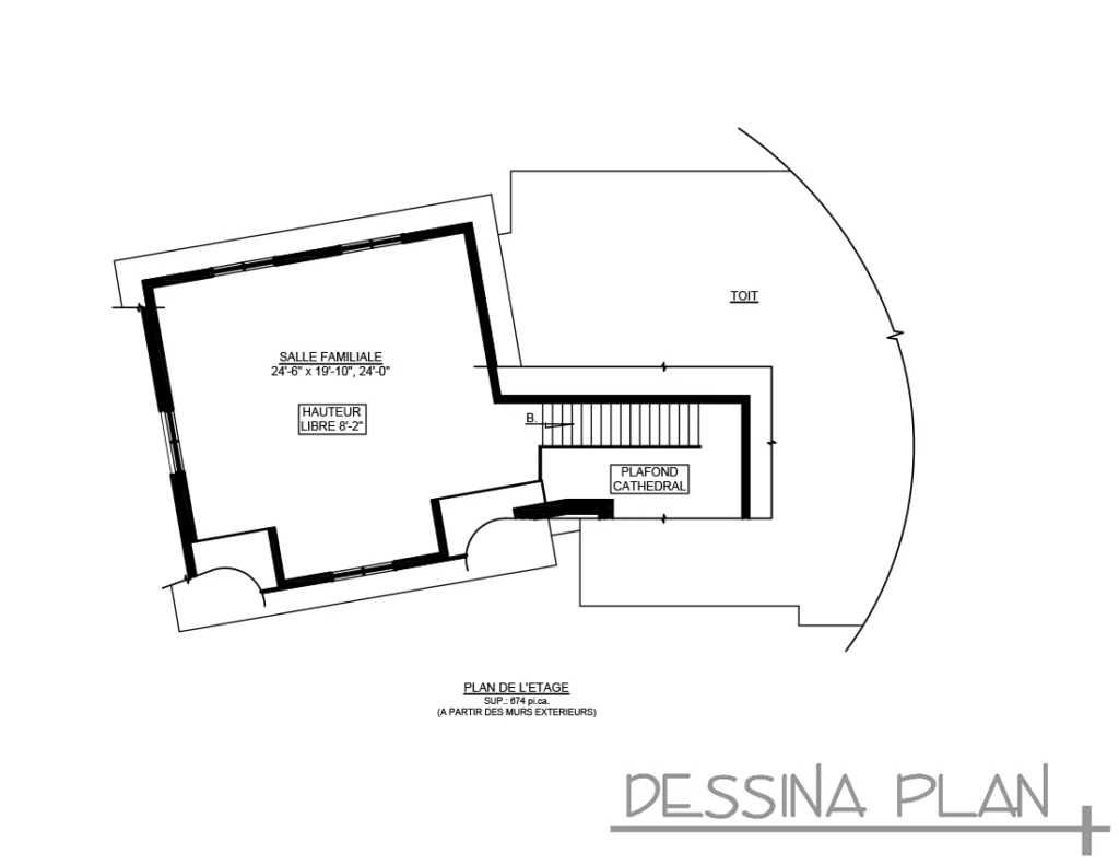 Plan de maison champêtre