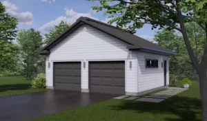 Plan de garage double