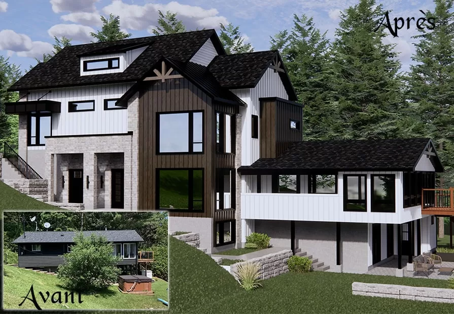 Rénovation et Agrandissement de Chalet Plan de renovation