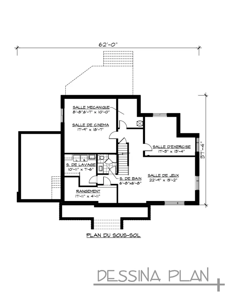 Plan de maison contemporaine