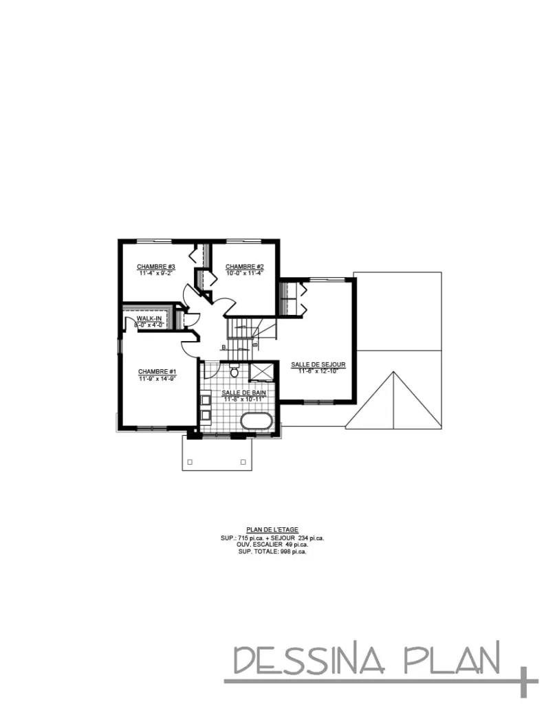 Plan de maison cottage