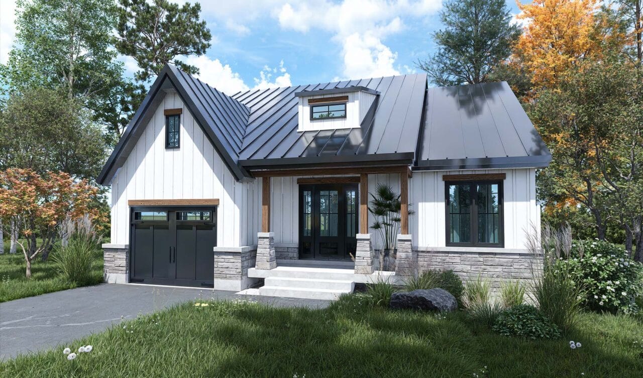 Modern Farmhouse Bungalow plan | Model Le Millac